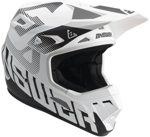 Answer Racing Youth AR1 Bold Motorcycle Helmet White/Black MX ATV BMX Kids Large - Picture 1 of 2