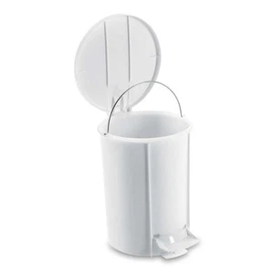 Mini Plastic Trash Can White 6 L - Giganplast - Picture 1 of 1