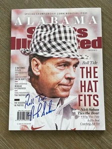 Nick Saban Signed Autographed Sports Illustrated Magazine JSA - Picture 1 of 4