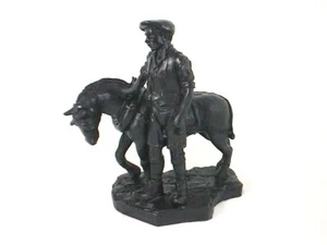 "Pony Driver with Pony" - Mining Memorabilia Made with British Coal - Picture 1 of 1