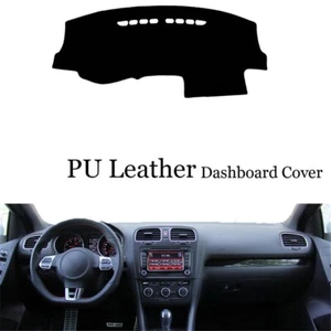 Dashboard Console Cover PU Leather Protector Sunshield Pad Fit For VW Golf 6 GTI - Picture 1 of 10