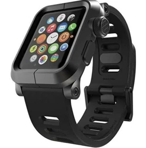 LUNATIK EPIK 007 Black Aluminum Case and Silicone Band for Apple Watch 1 42mm - Picture 1 of 3