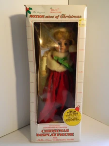 Vtg Telco MOTIONettes Christmas Caroling Girl Lighted Candle Animated 18 In - Picture 1 of 4