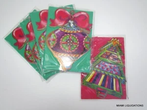Lot of 40 (5x8) Tree & Ornaments 8 1/2 x 6" Holiday Greeting Cards Xmas - Picture 1 of 1