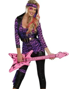 DREAMGIRL "ROCKSTAR" ADULT HALLOWEEN COSTUME 80's SEXY ROCKER SIZE MEDIUM 8858 - Picture 1 of 3