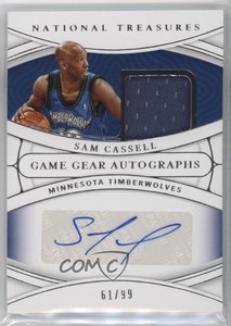 2021-22 Panini National Treasures Game Gear Auto /99 Sam Cassell #GGA-SAM Auto