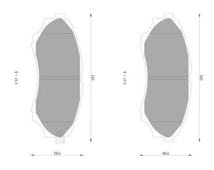 Bosch Front Brake Pads DB1681BL - Picture 1 of 1
