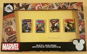 Juego de cubiertas de cómics de Marvel Store D23 2017 Expo Marvel 4 pines edición limitada LE 500 - Imagen 1 de 3