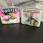 Sealed Set 2 Mini Lunch Box With Candy Tootle & Saggy Baggy Elephant