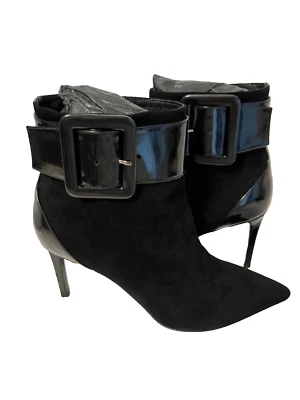 Botín negro Saint Laurent Paris para mujer Foto 1 de 4