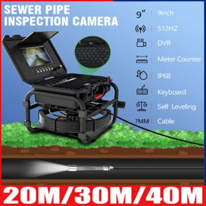 9“ IPS 1080P Abwasser-Kamera Selbstnivellierendes 7mm Kabel 5X Bild vergrößern - Picture 1 of 15