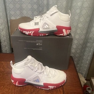 Adidas Exhibit Select Mid Basketballschuhe Damen Größe 10 weiß rot IE9327 NEU - Bild 1 von 6