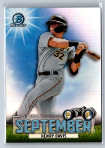 Tarjeta de béisbol 2023 Bowman cromada #SOS-18 Henry Davis de los Piratas de Pittsburgh - Imagen 1 de 2