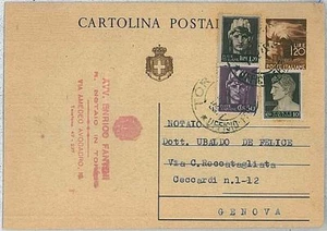 37871 - ITALIA LUOGOTENENZA - Intero Postale con FRANCOBOLLO AGGIUNTO : 1946 - Picture 1 of 1