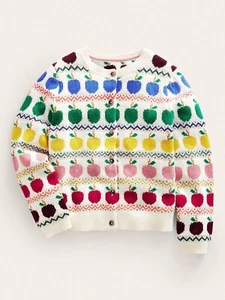 Cárdigan Mini Boden Apple Fair Isle Nuevo con Etiquetas Nuevo 5-6 - Imagen 1 de 1