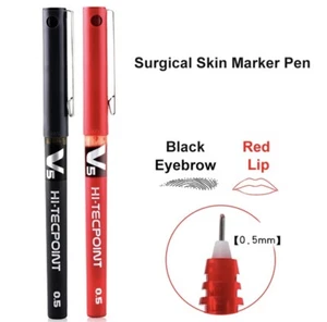 Tattoo Stift Microblading Permanent Make Up pen schwarz 0,5 mm wasserdicht - Bild 1 von 6