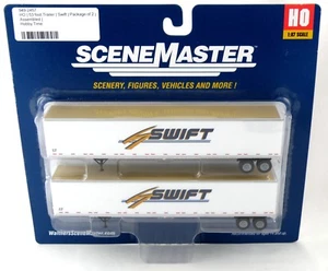 HO Scale 53' Stoughton Trailers (2-Pack) - Swift - Walthers #949-2457 - Bild 1 von 5