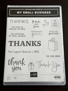 Stampin' Up! - My Small Business - Photopolymer - 15 Stamp - Excellent Condition - Picture 1 of 2