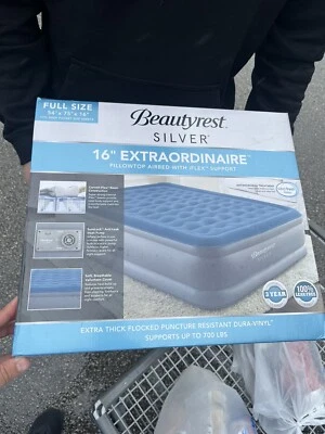 Colchón de aire Beautyrest Silver 16" tamaño extraordinario con bomba Foto 1 de 2