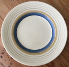 SUSIE COOPER Wedding Rings Tan & Blue 10” Diameter Dinner PLATE ENGLAND