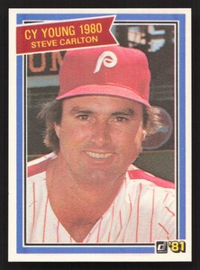 Steve Carlton 1981 Donruss #481 Philadelphia Phillies {0612