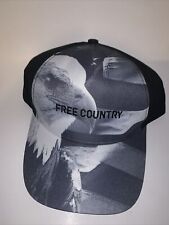 New Adult Free Country American Eagle Flag Sample Hat Black Free Ship