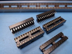 (17) AUGAT 324-AG10DC 24 Pin DIP 300 Mil Zinn Blei Leiter Rahmen IC Chip Buchse - Bild 1 von 2