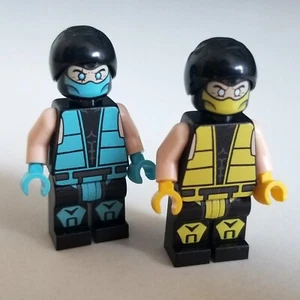 Scorpion & Sub-Zero Custom Onlinesailin Ninja Minifigs inspired by MORTAL KOMBAT - Picture 1 of 2