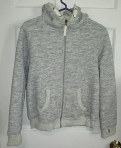 New I Love NEXT UK Fleece Lined Hoodie Sweatshirt Jacket Girls Size 16 Full Zip - Picture 1 of 8