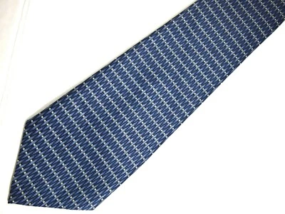 Corbata Fratello Para Hombre Azul Marino Tejido de Cesta Geométrica 57" Carrera Foto 1 de 4