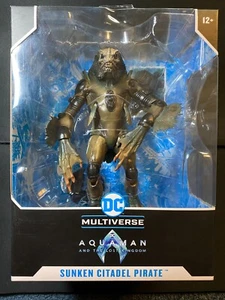 DC Multiverse McFarlane Aquaman SUNKEN CITADEL PIRATE 11" Megafig  DAMAGED BOX - Picture 1 of 11