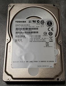 TOSHIBA MBF2600RC 600GB 10K 16MB Cache SAS 6Gb/s 2.5" Enterprise HDD - Picture 1 of 1