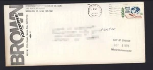BROWN for GOVERNOR Mailing October 1975 * mailed to City of Stanton never opened - Picture 1 of 3