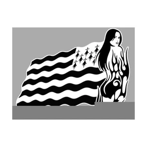 right Siren droite breizh Sticker bretagne sticker vinyle laminé - Picture 1 of 1