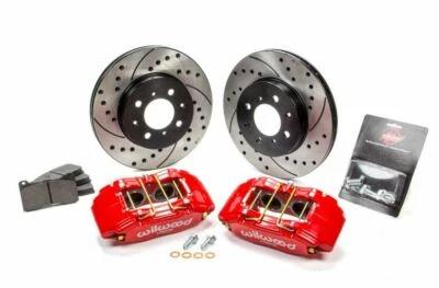 Wilwood 140-12996-DR Forged DPHA Front Caliper and Rotor Kit Cross-Drilled - Image 1 of 3