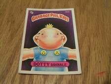 1986 TOPPS GARBAGE PAIL KIDS  DOTTY DRIBBLE  TRADING CARD