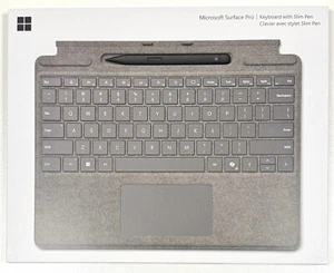 PLATIN Microsoft Surface Pro 8, 10, 11 Copilot Tastatur Hülle mit Slim Pen 2 - Bild 1 von 6