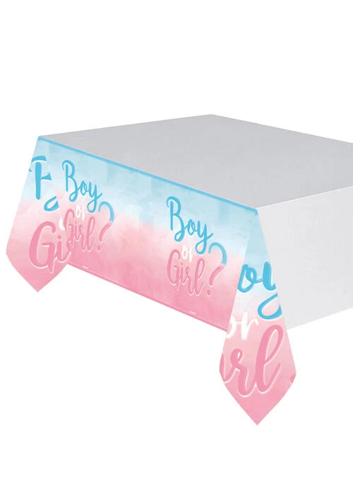 Gender Reveal Party Paper Tablecover - Image 1 of 1