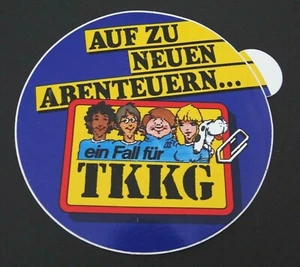 Werbe-Aufkleber Ein Fall für TKKG Auf zu neuen Abenteuern ... TV-Serie 80er ZDF - Bild 1 von 1
