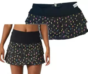 LUCKY IN LOVE Mujer LONG IN A PICKLE SCALLOP SKORT 13" Active Teninis Nuevo con Etiquetas Grande - Imagen 1 de 4