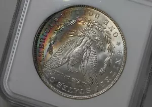 1887 $1 NGC MS64, dollaro d'argento Morgan, dollaro testa Miss Liberty, $1 - Foto 1 di 3
