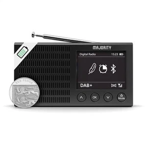 Portable Bluetooth DAB/DAB+ Radio Rechargeable Battery Pocket Radio with 11 Hour - Picture 1 of 6