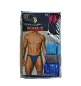 US Polo Assn Men's Cotton Stretch Underwear String Pouch U Bulge Sz XL 40-42 New - Picture 1 of 2