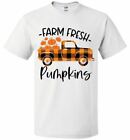  Farm Fresh Pumpkins Buffalo Karo Old Truck Grafik T-Shirt Top