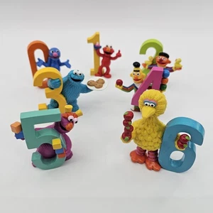 Figuras de colección de números de Plaza Sésamo de los años 80 (0-7) de Applause - Juego de 7 - Imagen 1 de 10