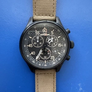 Reloj Timex Expedition Indiglo WR 100m correa de lona cronómetro - Imagen 1 de 3