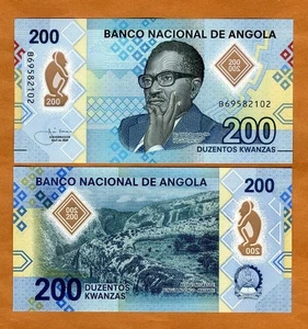 Angola, 200 Kwanzas, 2020, P-160, Polymer UNC B-Prefix - Picture 1 of 1