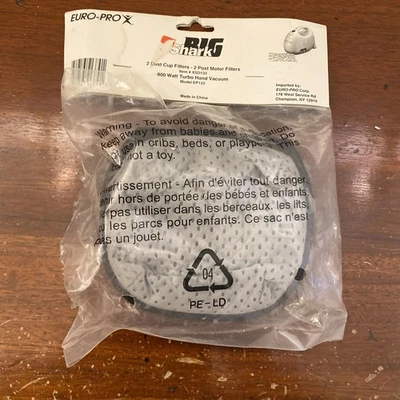 Euro Pro X EP133 2 Dust Cup Filters Post Motor Shark  XSD133 for 800 hand vac - Image 1 of 2