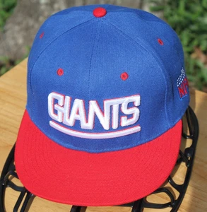 New York Giants Graphic Hat Snap Back | Vintage 1990s NFL Mitchell & Ness - Picture 1 of 11