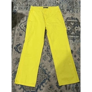 Pantalones de carpintero OBEY para mujer talla 27 amarillo 100 % algodón pierna recta ropa de trabajo - Imagen 1 de 8